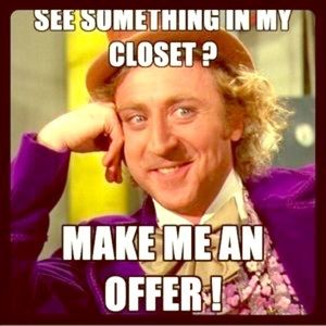 Clothes and shoes with tags never worn.